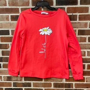 Misslook Peach Fleece Lined Let It Be Pullover Med